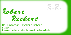 robert ruckert business card